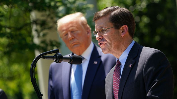 El secretario de Defensa desafía a Trump y dice que no apoya el uso de militares para frenar las protestas en Estados Unidos