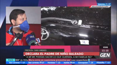 HOY / Declaración de Ricardo Riquelme, padre del pequeños baleado por los agentes policiales