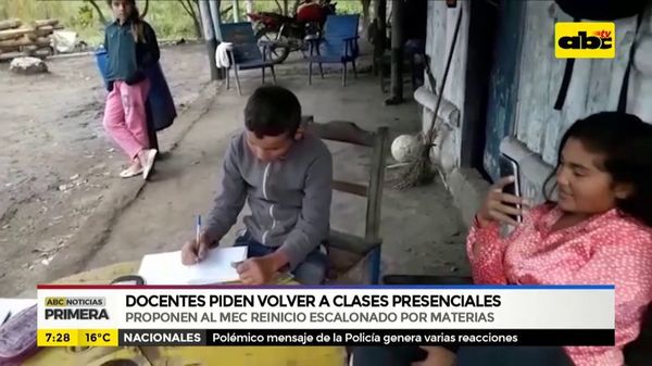 Docentes de Alto Paraguay piden volver a clases presenciales - ABC Noticias - ABC Color