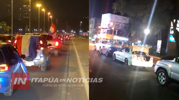 EXITOSA CARAVANA EN CONTRA DE LA CORRUPCIÓN EN ENCARNACIÓN