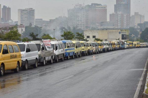 Caravana de transportes escolares en reclamo por falta de ayuda ante crisis – Prensa 5