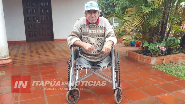 ENFERMO, CON DISCAPACIDAD Y EN SOLEDAD VIVE DE LA CARIDAD DE LOS VECINOS