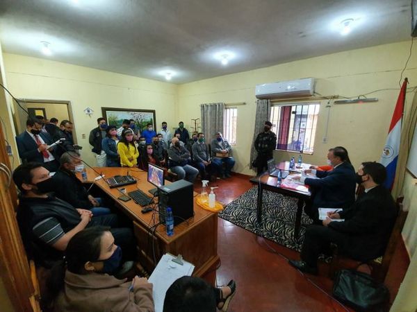 Teleconferencia entre PPL de la Penitenciaría Pedro Juan Caballero y actores del sistema de justicia