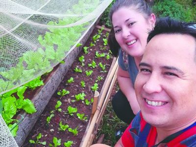 "Mi huerta me  quitó el estrés"