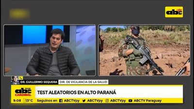Realizan test aleatorios en Alto Paraná - ABC Noticias - ABC Color