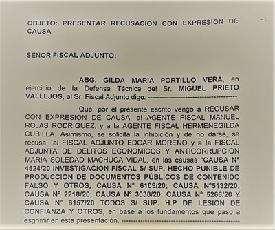 Miguel Prieto vuelve a CHICANEAR y una vez más RECHAZA todos los FISCALES