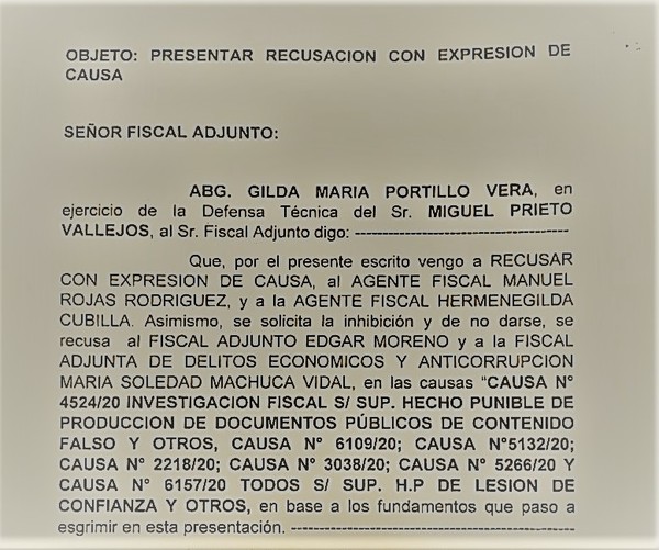 Miguel Prieto vuelve a CHICANEAR y una vez más RECHAZA todos los FISCALES