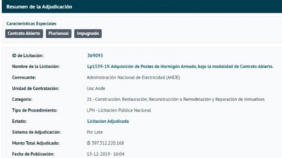 Contraloría investigará supuesta sobrefacturación de la ANDE