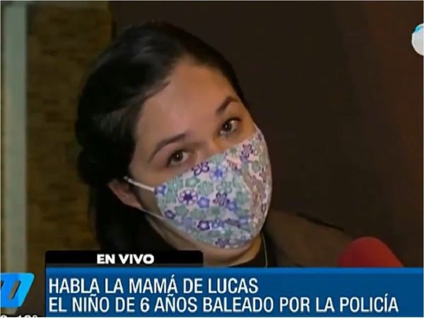 "Les perdono de corazón a los policías", dice madre de niño baleado