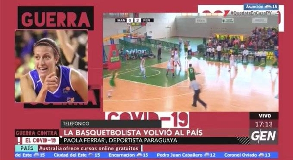 HOY / La basquetbolista Paola Ferrari volvió al país