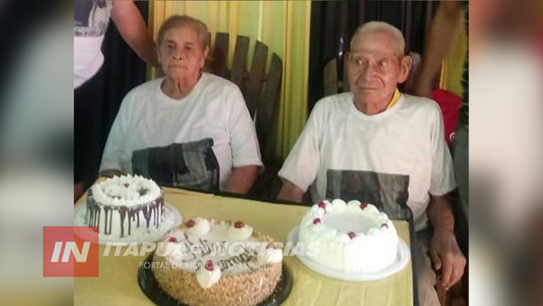 FIESTA EN GRAL DELGADO, MARTÍN Y ROMUALDA CUMPLEN 67 AÑOS DE CASADOS