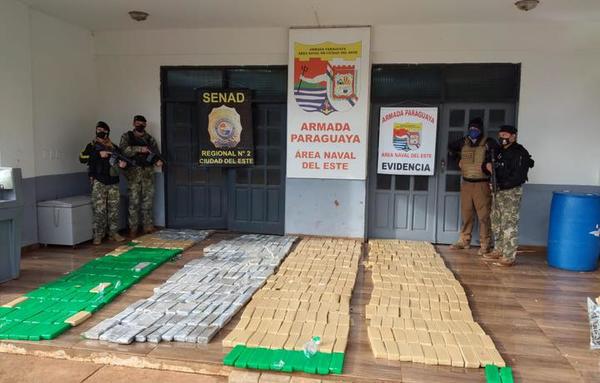 Incautan casi media tonelada de marihuana en Ciudad del Este