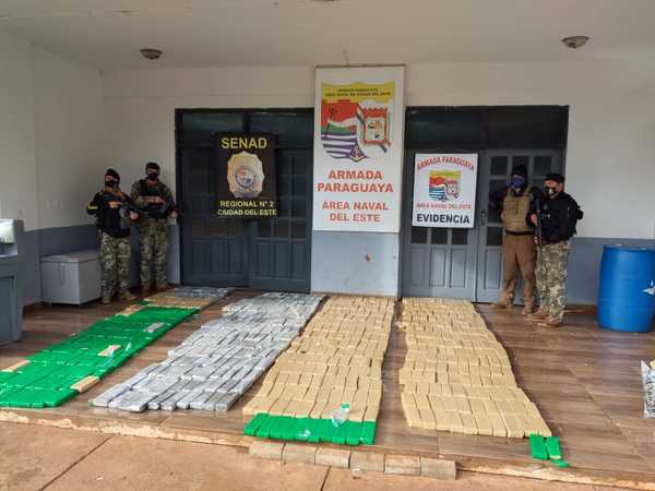 Incautan casi media tonelada de marihuana en Ciudad del Este