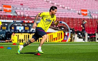 Messi se entrena en el Camp Nou - Fútbol - ABC Color