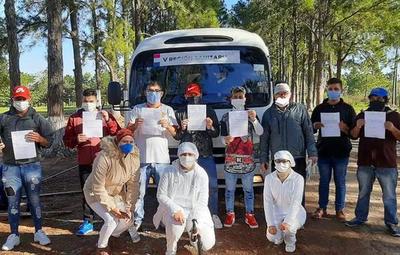 En Caaguazú 11 recuperados de Covid-19 vuelven a sus hogares