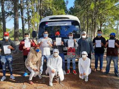 En Caaguazú 11 recuperados de Covid-19 vuelven a sus hogares