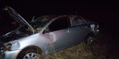 #NATALIO: VUELCO DE AUTOMÓVIL SOBRE RUTA 7