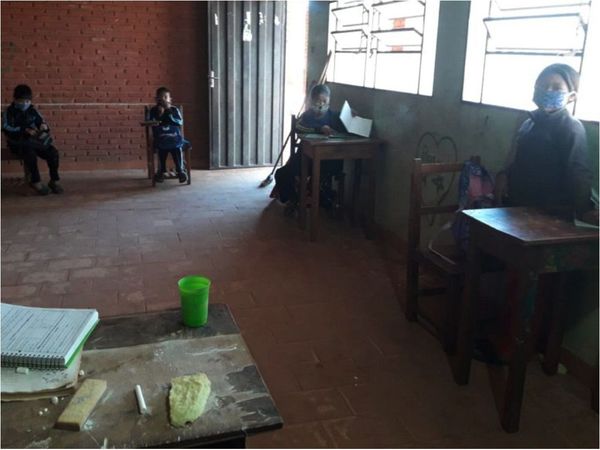 Muestran cómo vuelven a las clases los aché