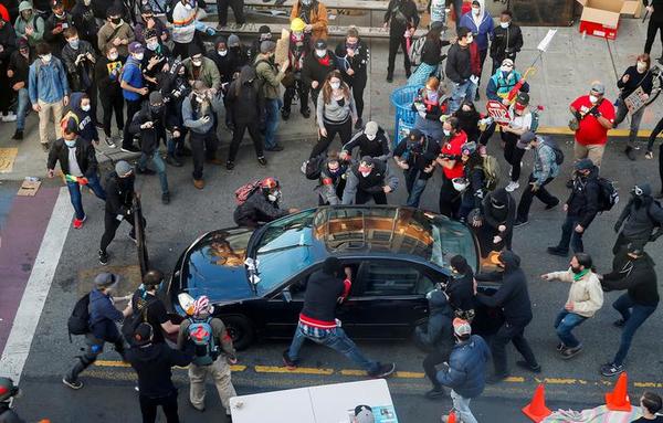 Reportan un herido de bala durante manifestación en Estados Unidos