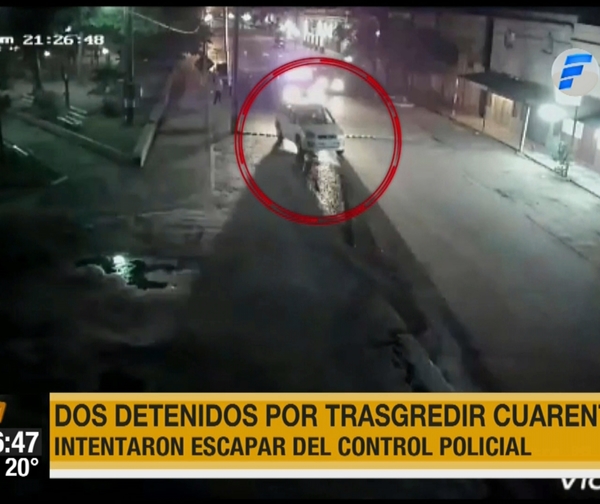 Detenidos por violar la cuarentena