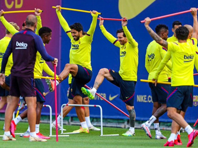 Lionel Messi vuelve a las tareas normales