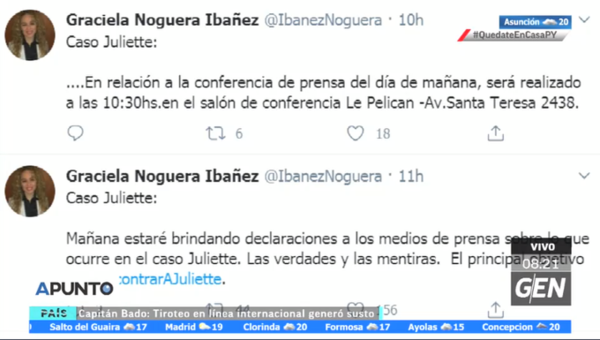 HOY / Abogada Graciela Noguera, sobre el caso Juliette