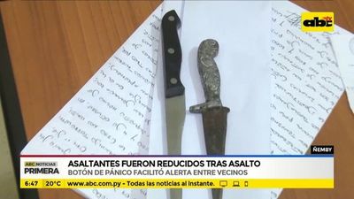 Asaltantes fueron reducidos tras asalto - ABC Noticias - ABC Color