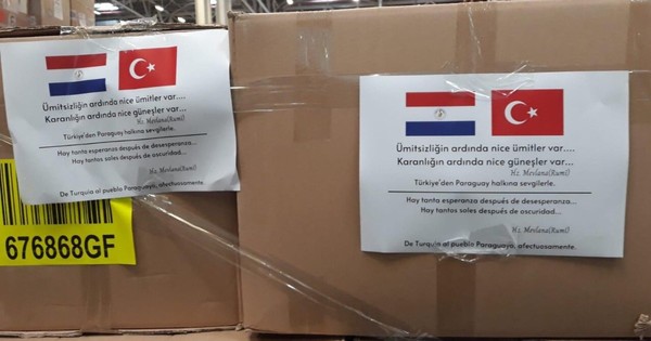Turquía dona insumos médicos a Paraguay