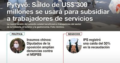 LN PM: Las noticias más importantes de la siesta