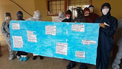 Enfermeras del área respiratorio del HRCO piden la bonificación que se les había prometido – Prensa 5