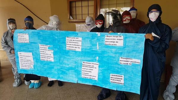 Enfermeras del área respiratorio del HRCO piden la bonificación que se les había prometido – Prensa 5
