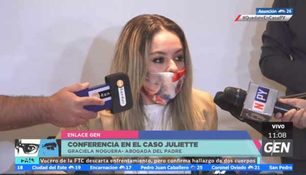 HOY / Conferencia de prensa de la abogada Graciela Noguera, sobre el caso Juliette