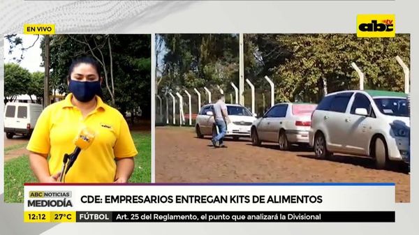 Empresarios de CDE entregan kits de alimentos - ABC Noticias - ABC Color