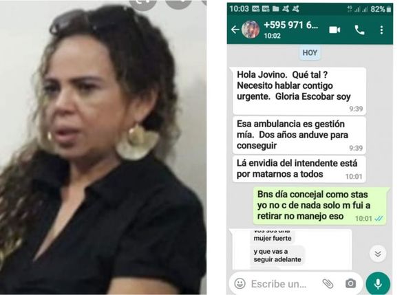 Gloria Escobar: La envidia del intendente está por matarnos a todos