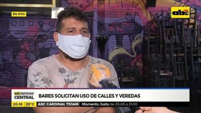 Bares solicitan uso de calles y veredas - ABC Noticias - ABC Color