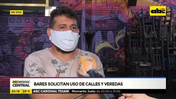 Bares solicitan uso de calles y veredas - ABC Noticias - ABC Color