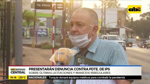 Presentarán denuncia contra Presidente de IPS - ABC Noticias - ABC Color