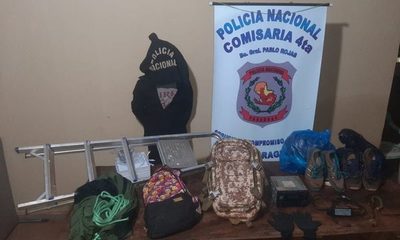 Atrapan a ratero  y recuperan gran cantidad de objetos