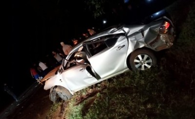 Joven muere tras chocar contra un árbol y volcar en la Ruta PY 02