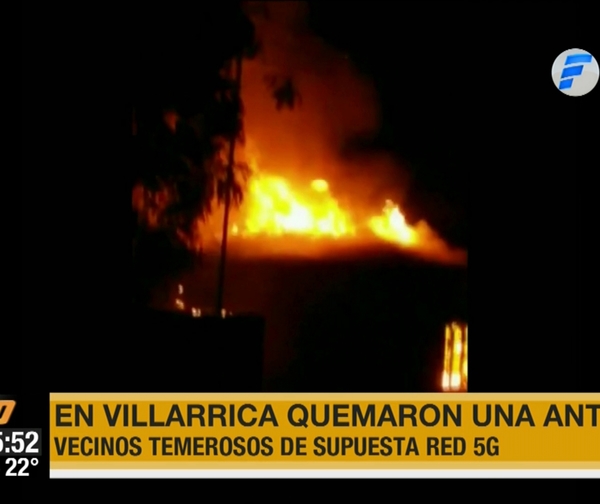 Creyeron que era antena 5G y quemaron tanque de agua