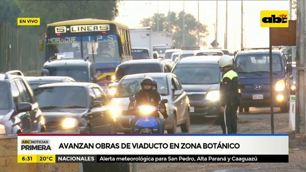 Avanzan obras de viaducto en zona del Botánico - ABC Noticias - ABC Color
