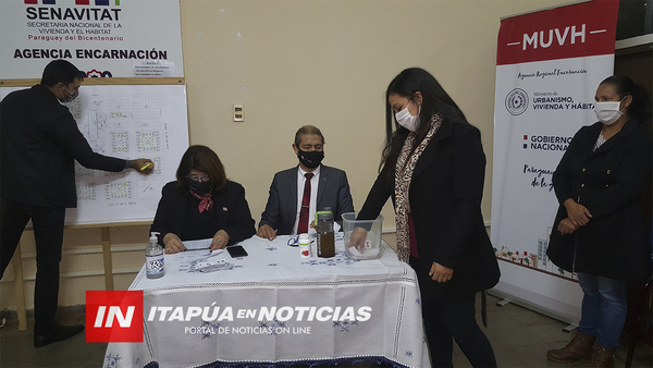 MUVH REALIZÓ EL SORTEO DE VIVIENDAS ENTRE FUTURO ADJUDICATARIOS