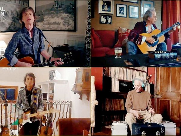 Rolling Stones pone música a un videoclip sobre el confinamiento