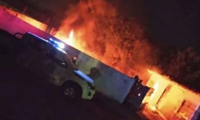 Imputados por quemar torre para tanque de agua en Villarrica se robaron hasta electrodomésticos