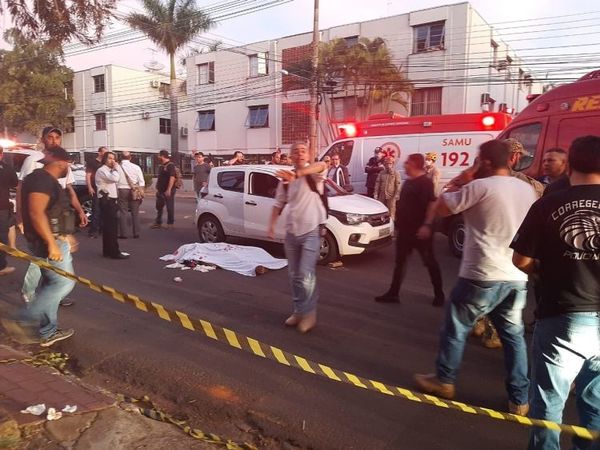 Dos policías civiles abatidos a balazos en el centro de Campo Grande