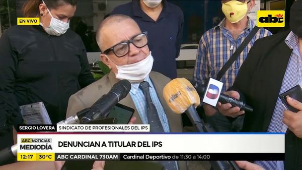 Denuncian al titular del IPS - ABC Noticias - ABC Color
