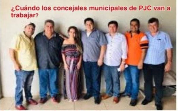 ¿Cuando los concejales municipales de Pedro Juan Caballero van a trabajar?