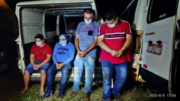 Cuatro detenidos en operativo de la Senad en Pedro Juan Caballero