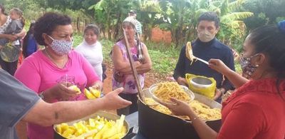 Olla Popular en San Juan Neuman organizado por el grupo de jóvenes “Por un Pedro juan Mejor”