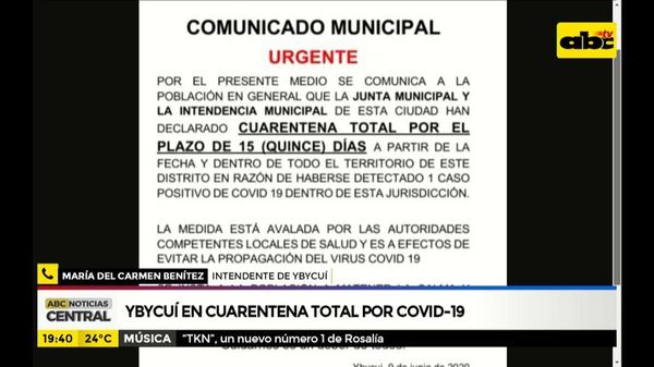 Ybycuí en cuarentena total por covid-19 - ABC Noticias - ABC Color